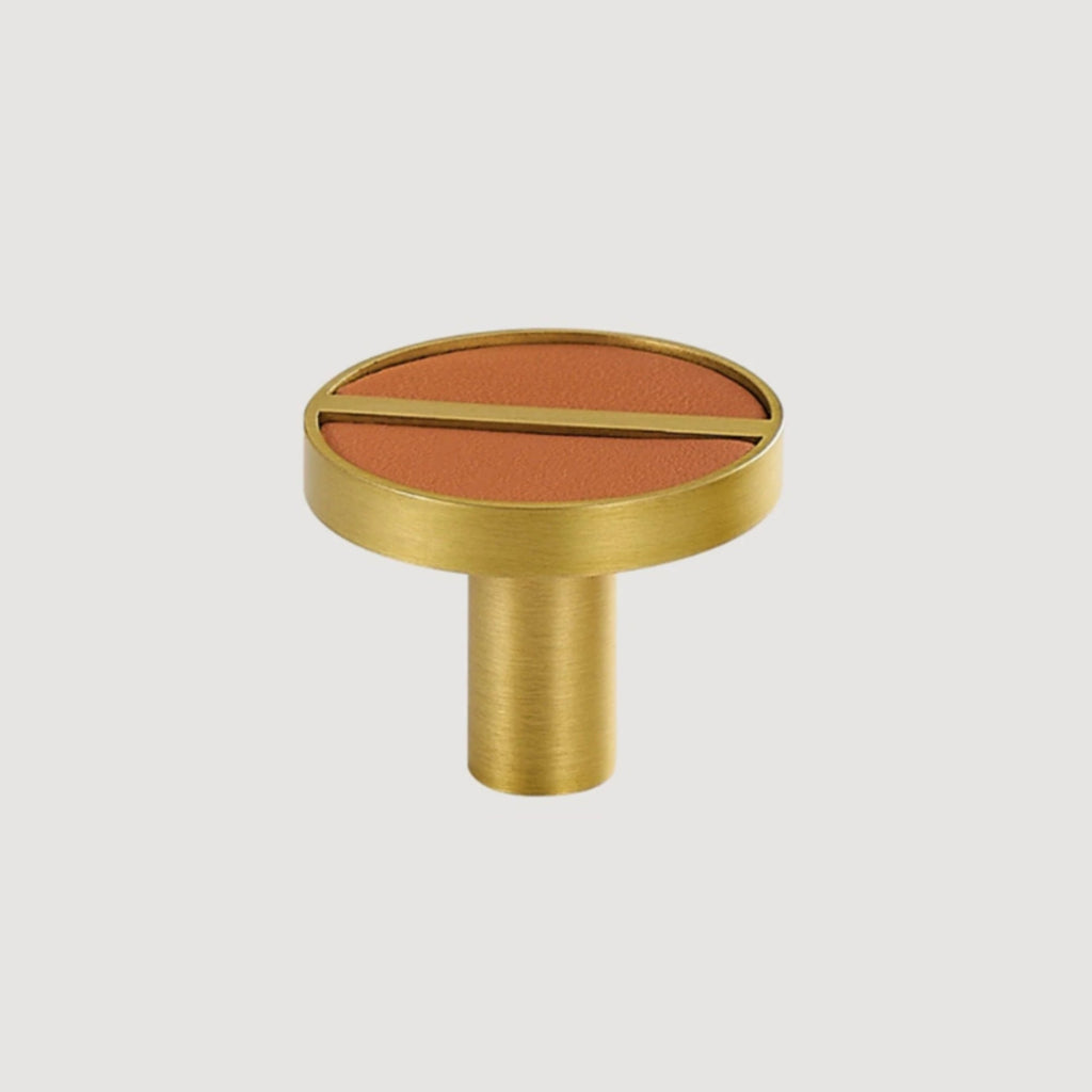 Knott 1076 | Messing + Lær | Tan