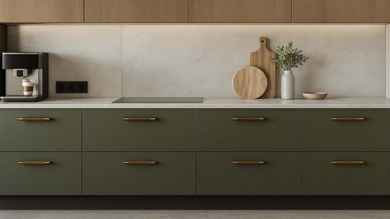 Handtag 3146 | Räfflat | Antik Mässing