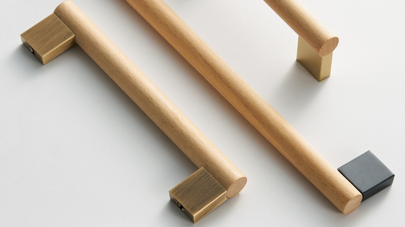 Håndtak CH076 | Bøketre + Nikkel