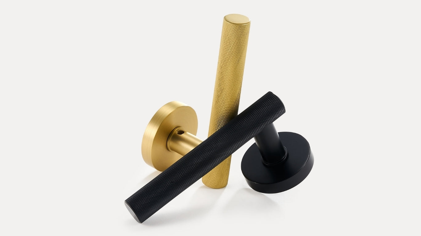 Dörrhandtag 308A-242 | Lättrat | Svart