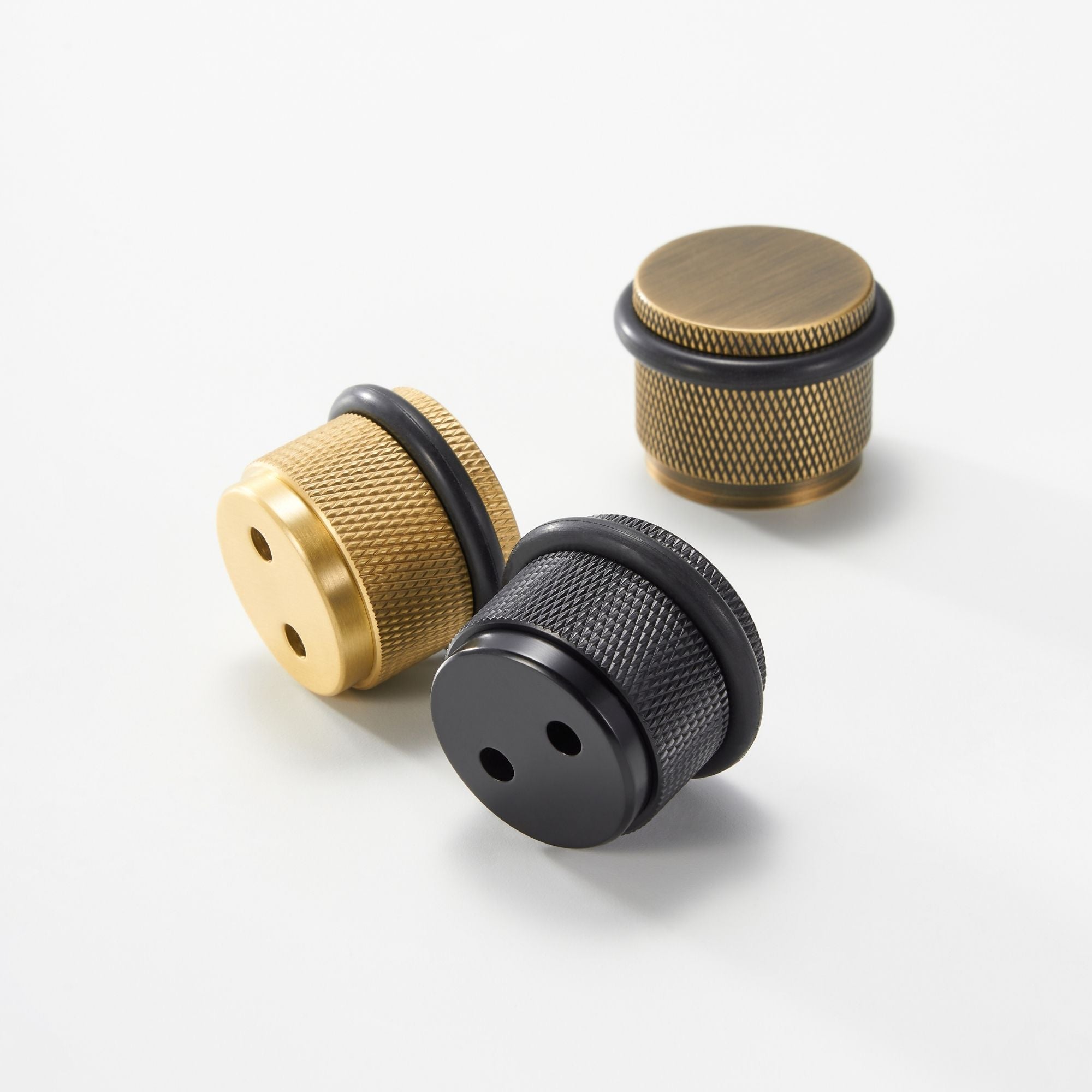 dörrstopp ds001 i svart finish - detalj