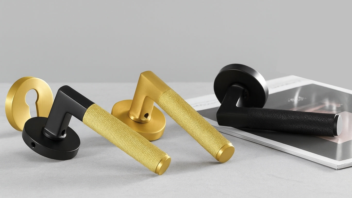 Dörrhandtag 308A-243 | Lättrat | Svart