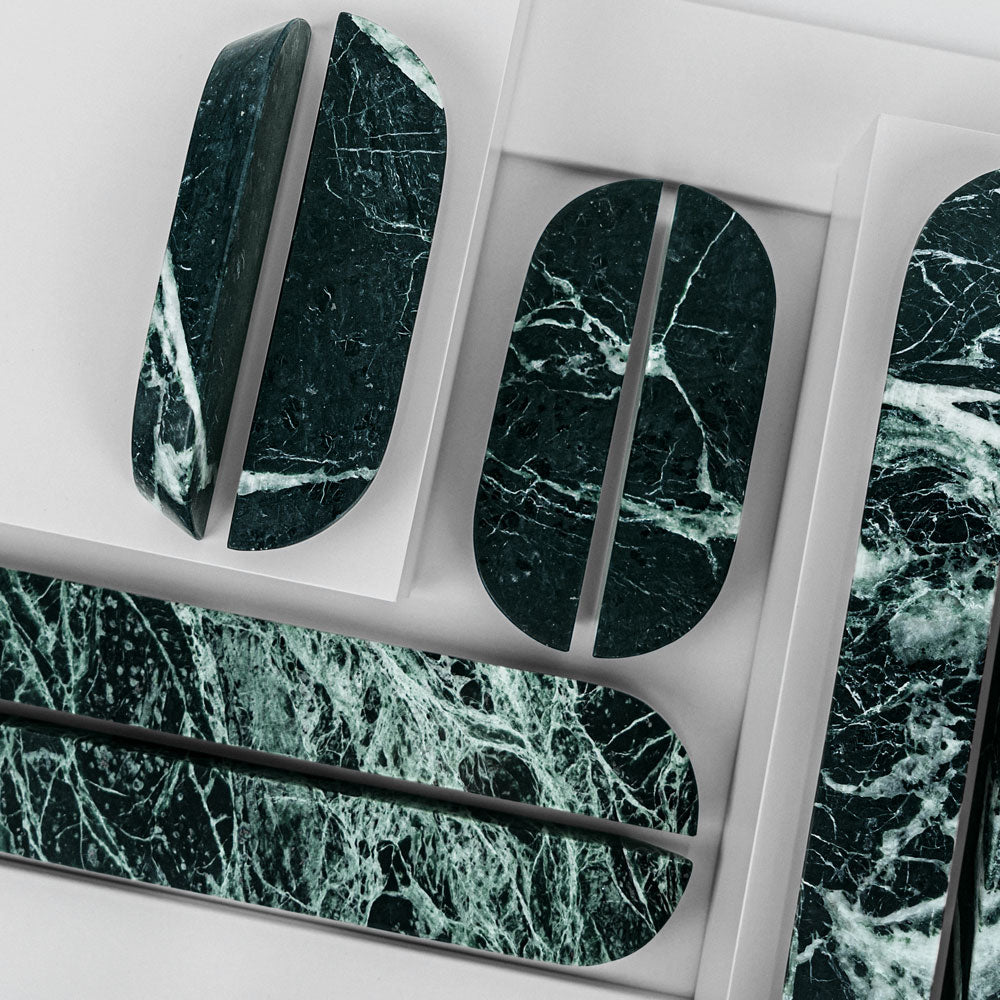 Håndtak DR103 | Marmor | Green Flower (SET)