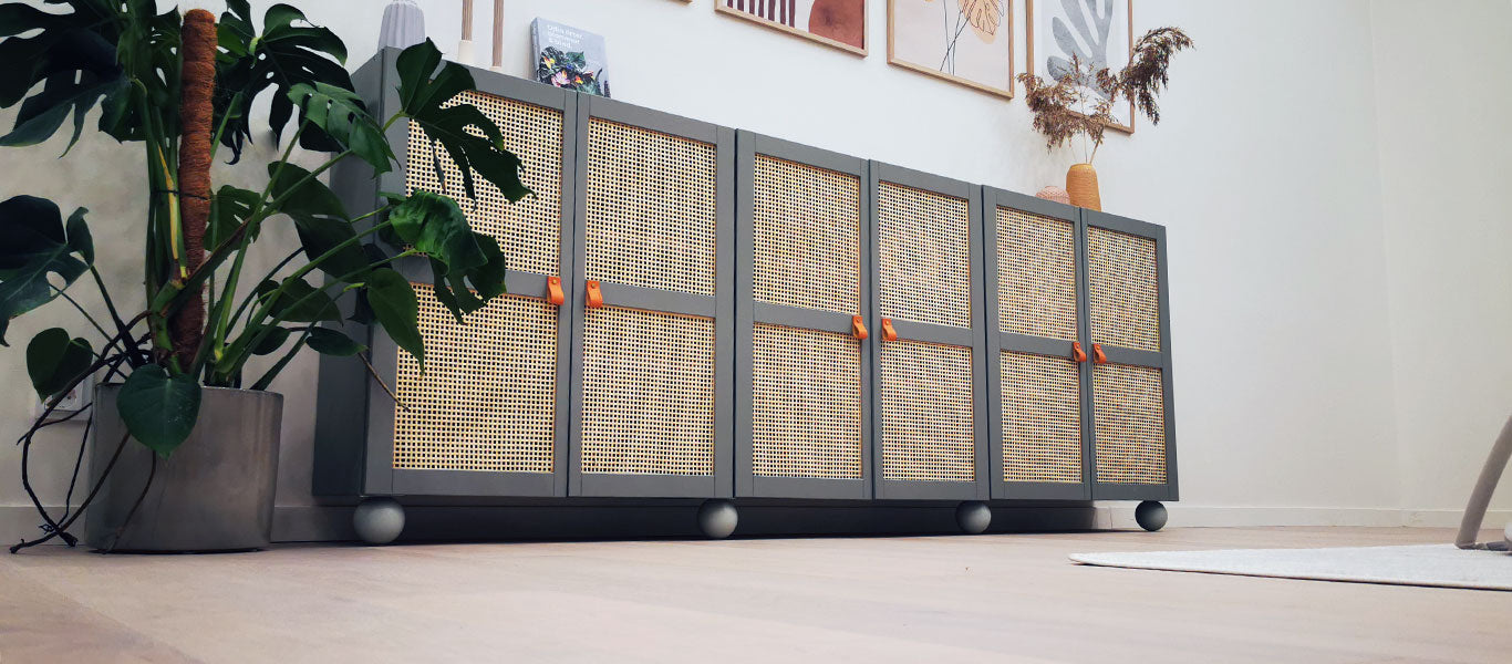 Handgreep 3094 | Leer | Grijs