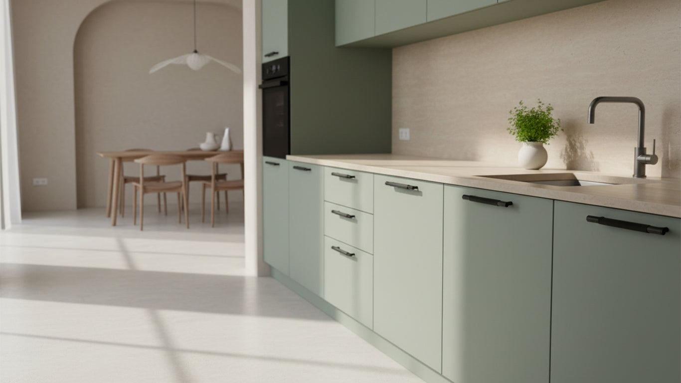 Håndtak 3100 | Riflet | Sort