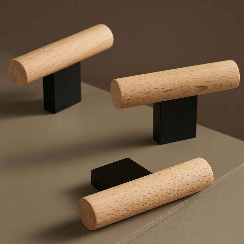 T-bar ch076 i svart/bokträ