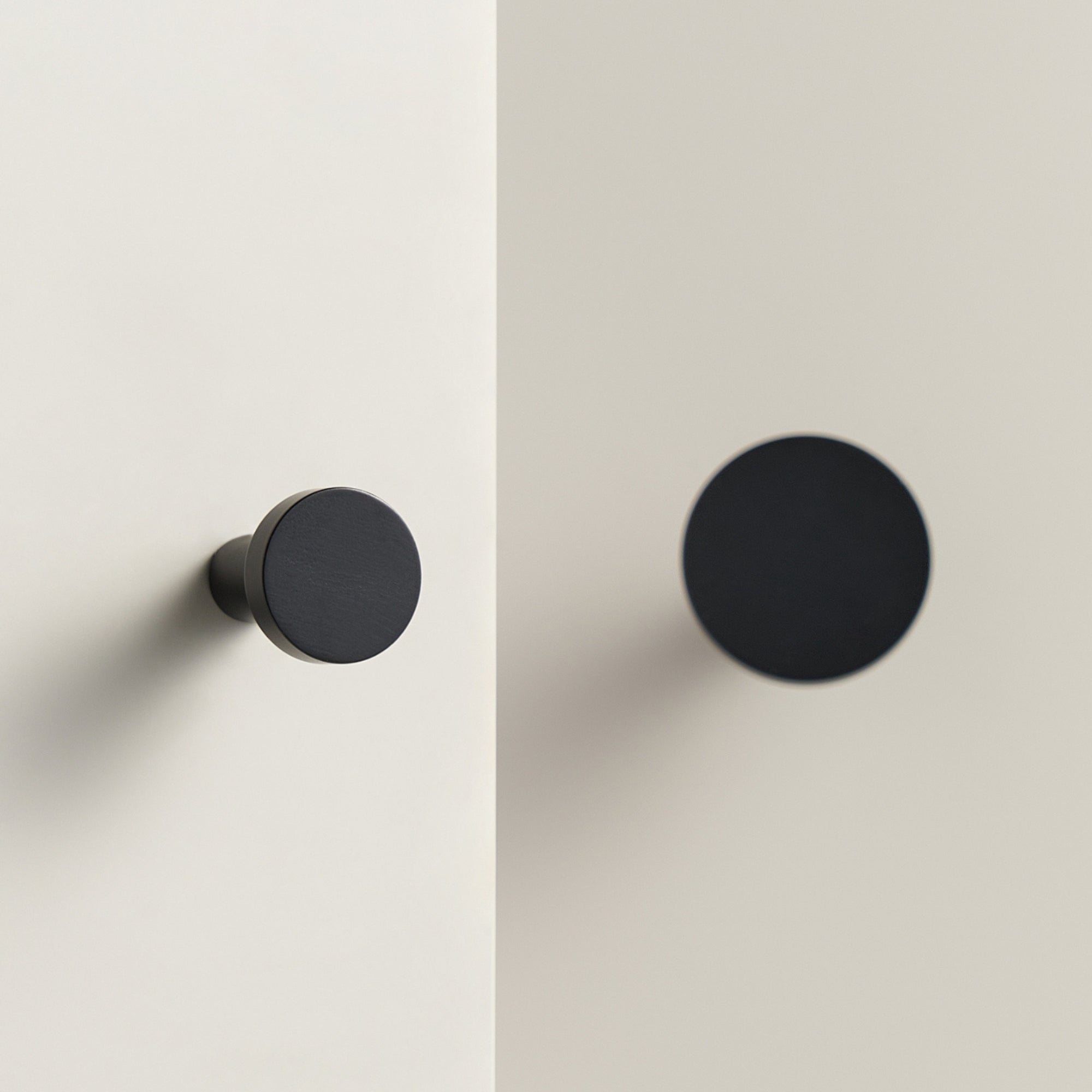 knopp/krok ch058 i svart finish - detalj