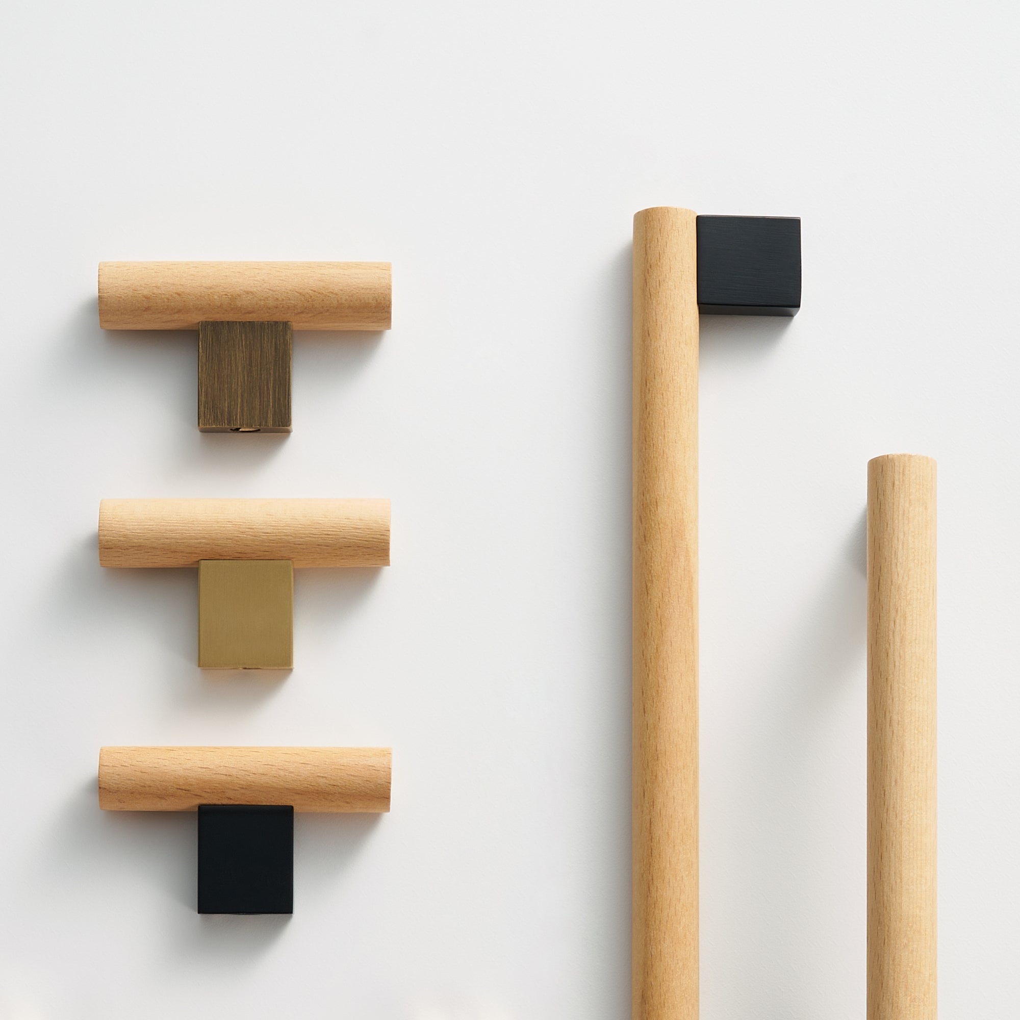 T-bar ch076 i bokträ - detalj