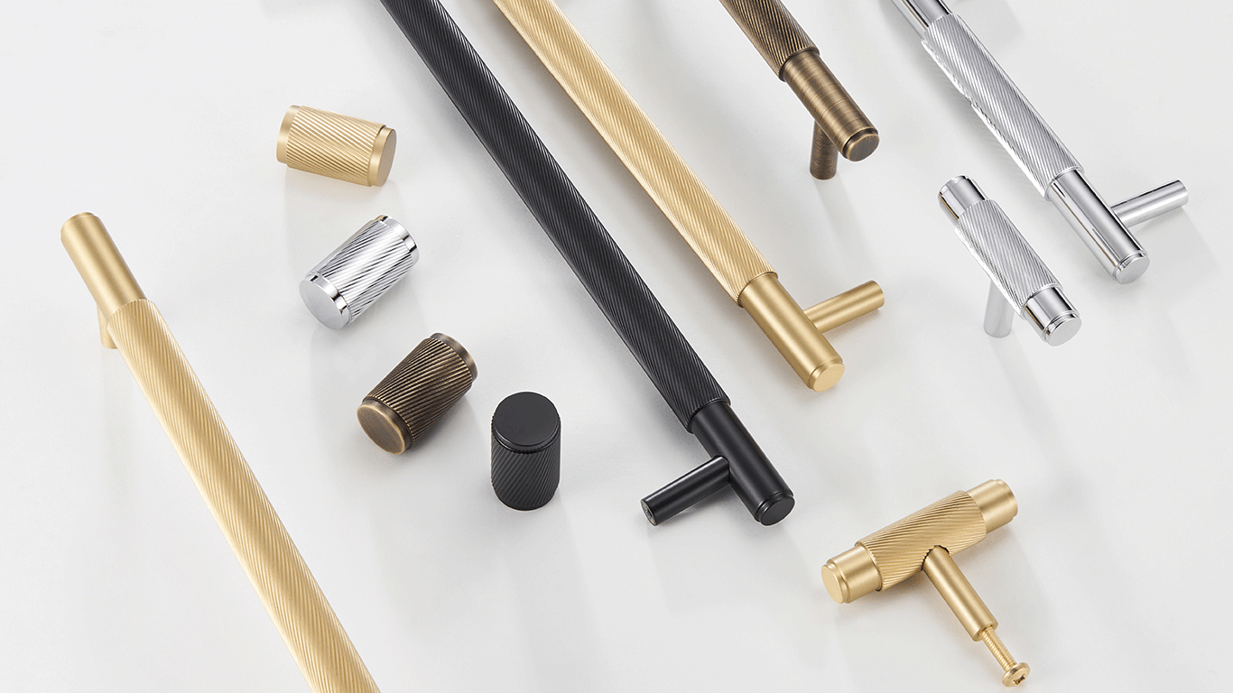 Knopp 3146 | Räfflad | Antik Mässing