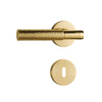 Dørhåndtak 308A-191H | Hamret | Messing