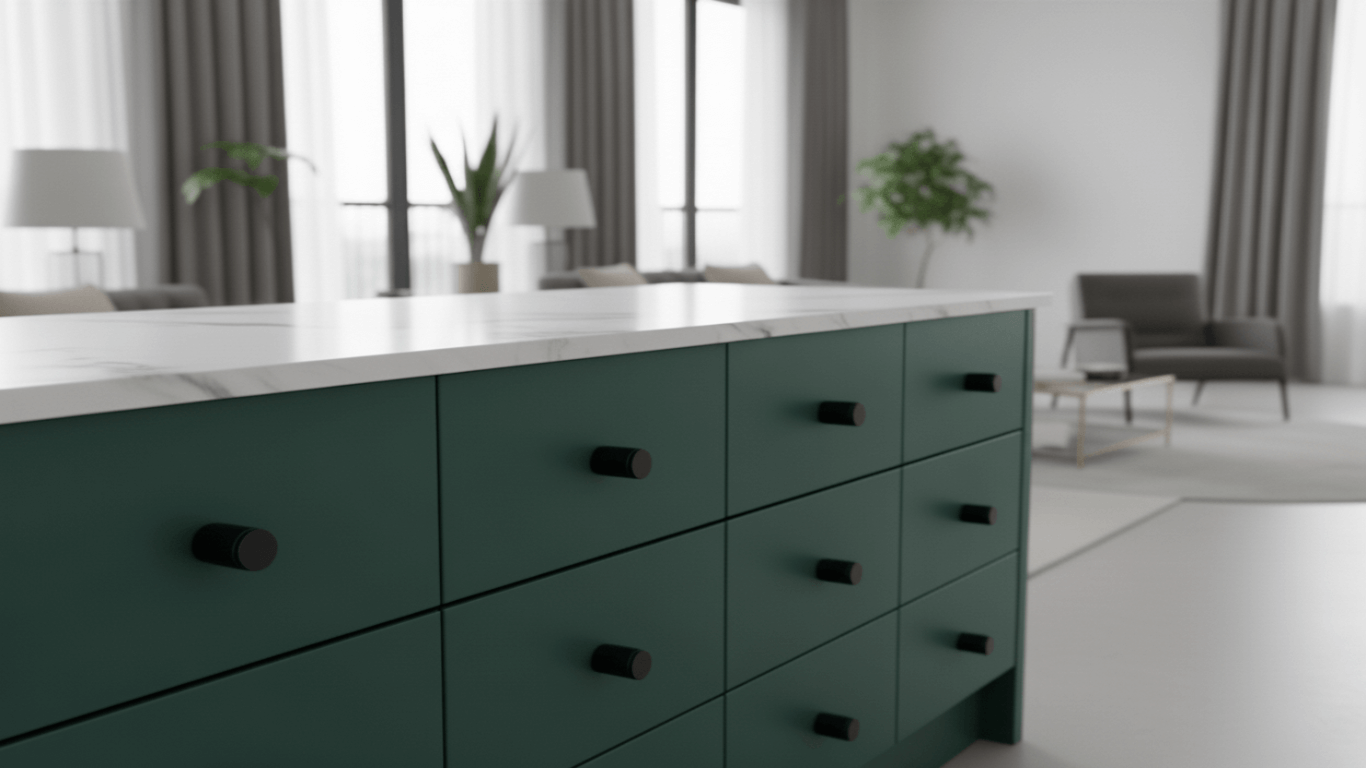 Knop 3117 | Diamant | Sort