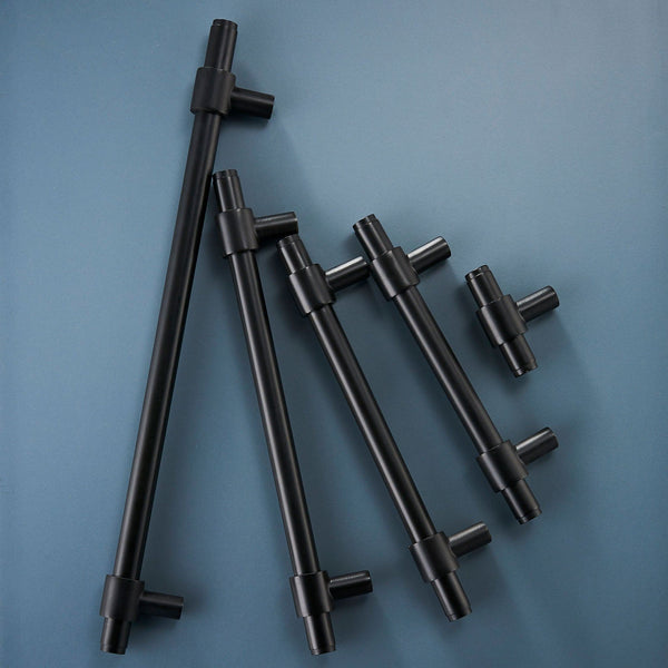 Handtag 3074 | Solid mässing | Svart - Dooroom