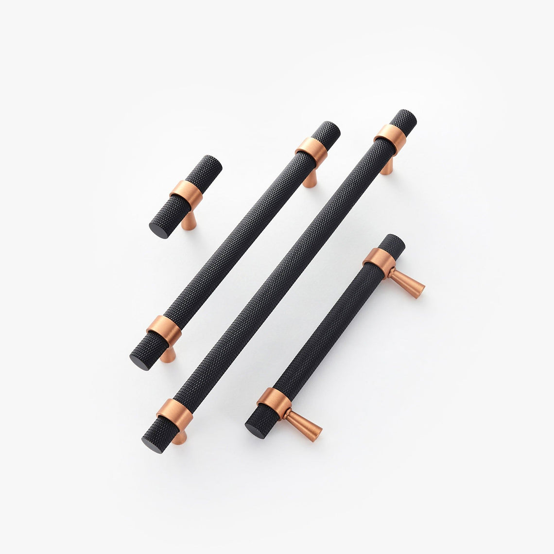 Handtag 3096K | Lättrat | Matt Svart/Koppar - Dooroom