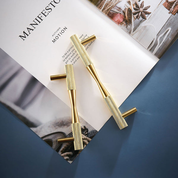 Handtag 3095 | Lättrat | PVD Guld - Dooroom